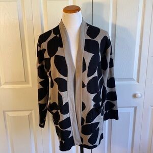 Masai Tan & Black Open Front Cardigan Size XS